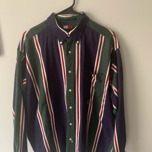 Vintage Tommy Hilfiger 90s button down Large - Picture 7 of 9